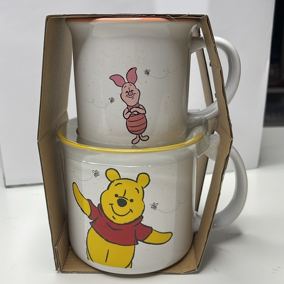 New Disney Winnie the pooh & Piget Big Mug Set Double Sided - Picture 11 of 13
